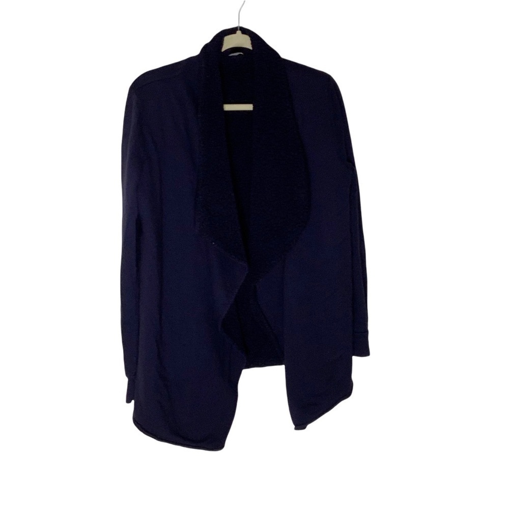 Gapbody open front cardigan with inner fleece. Size S